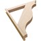 Ekena Millwork 5 1/2-in W x 38-in D x 46-in H Funston Trad Rough Cedar Woodgrain TimberThane Outlooker, Primed Tan OUTUR055X38X46FST04RCPR - alternate 6